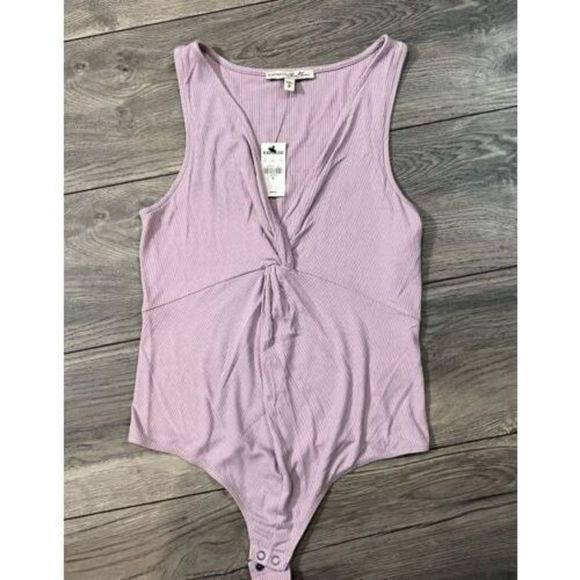 NWT Express One Eleven Thong Bodysuit Blush Size Medium M - Picture 1 of 6